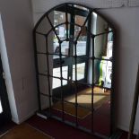 A large gothic style garden mirror 180x136cm