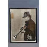 A poster of Miles Davis 80x59cm