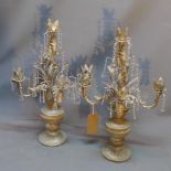 A pair of contemporary candelabras