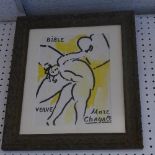After Marc Chagall, 'The Angel with Tablets', lithograph, printed by Mourlot Freres, ref: Mourlot