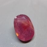 A large faceted natural ruby