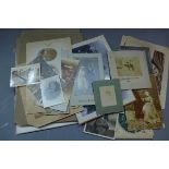 A collection of albumen and CDV photographs and post cards from 18/1900's