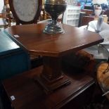 An Art Deco mahogany lamp table, H. 46 W. 57 D. 56cm