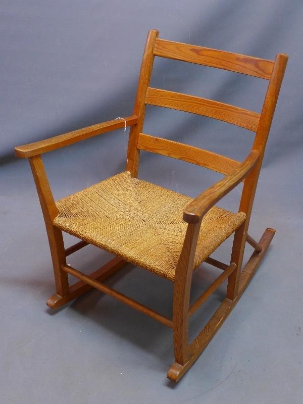 An Arts and Crafts style rocking chair