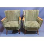 A pair of 1950's German cocktail chairs