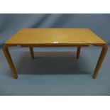 An Esavian style bentwood coffee table, H.50 W.98 D.46cm