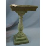 A 20th century stone bird bath, H. 79cm