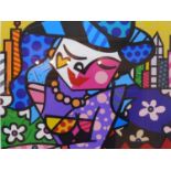 Romero Britto (Brazilian, b.1963), Untitled, screenprint signed in pencil lower left, numbered 689/