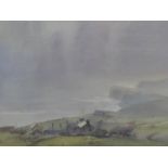 Trevor Chamberlain (British, b.1933), 'Hazy Sun and Damp Mist, Boulby Cliff, Yorkshire',