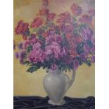 C. Sielens (20th century Continental school), Still Life of Flowers in a Vase, oil on canvas, signed