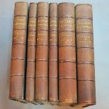 The complete set of six volumes of 'Modern Painters' by John Ruskin, published by George Allen 1888