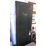 A large 20th century green steel locker, H.207 W.61 D.44cm