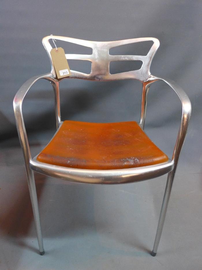 A Liceo Chair by Alutec made from cast aluminum