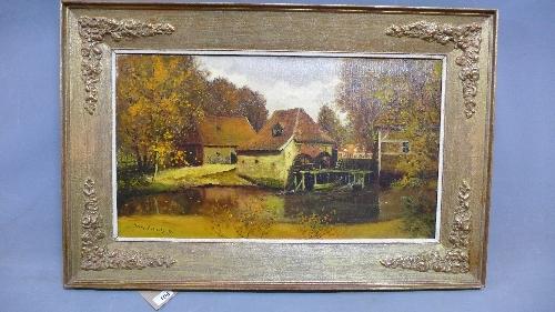 Frans Baaijens (1896-1970), Old Watermill, oil on canvas, signed and dated '46 lower left, 39 x 70cm - Bild 4 aus 9