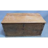 A 20th century teak Pakaian box, H.28 W.59 D.30cm