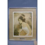 Bernard Charoy (French, b.1931), 'Nicole au Collier de Perles', limited edition lithograph, signed