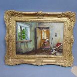 Early 20th century Continental School, a still life study, oil on board, indistinctly signed lower