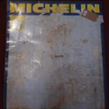 A Michelin tin sign depicting map of Britain, 82cm x 72cm