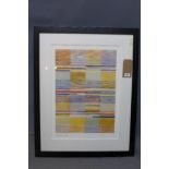 Abstract print, signed in plate and editioned out of 195, H.55cm W.40cm