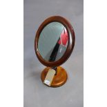 A 19th century mahogany table mirror, H.48cm