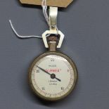 A silver pocketwatch by J. G. Graves, Sheffield, the white enamel dial with Roman numerals and outer