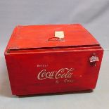A Contemporary cooler box advertising for Coca-Cola