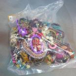 A collection of costume jewellery, to include bangles, necklaces, bracelets etc.