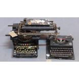 A vintage Imperial typewriter, together with a vintage Remington Standard typewriter, (a/f) (2)