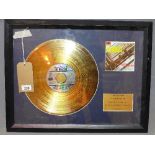 A Beatles 'Please Please Me' CD, framed