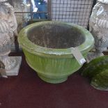 A large reconstituted stone planter, H.46 Diameter 67cm