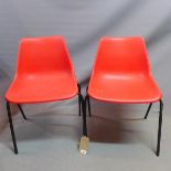 A pair of Robin Day for Hille 'Polyprop' stacking chairs, (2)