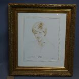 Terence J. Gilbert (British, b.1946), 'Diana', lithograph, signed in pencil, 34 x 26cm