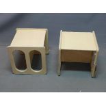 A pair of children's stools, (2)