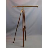 A Contemporary brass telescope on stand