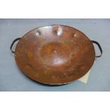 An Art Nouveau copper pan