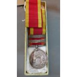 China War medal 1900, with clasp 'Relief of Pekin' and 'Taku Forts', issued to British and