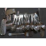 A collection of good quality silver plated cutlery, mostly with kings pattern and horse crest