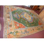 A large Kazak carpet, with geometric design, 373cm x 294cm