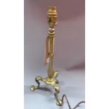 A Pullman brass table lamp