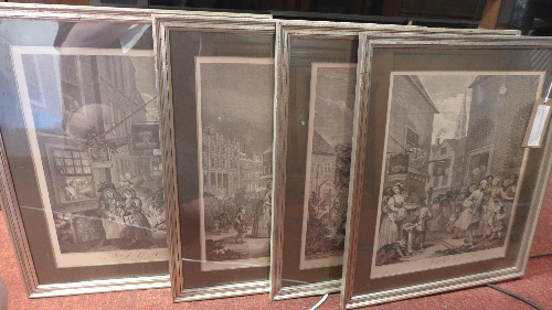 After William Hogarth, 'According to Act of Parliament, a set of four prints, H.45cm W.38cm