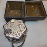 A C.Wheatstone concertina, with makers plaque, having original leather straps and box, serial number