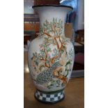 A large Oriental style baluster vase, H.52cm