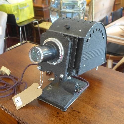 A Johnson Optiscope Model 12 Projector - Image 2 of 2
