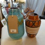 Two West German pottery vases