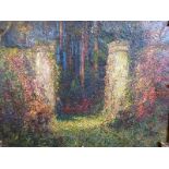 Early 20th century French School, 'The Gate', oil on canvas, bearing signature lower left '