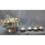 WITHDRAWN-A collection of silver and silver plate to include an Asprey bowl