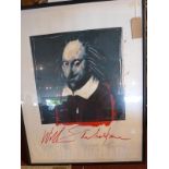 Ralph Steadman, a limited edition lithograph, William Shakespeare, numbered 2/2 and signed in