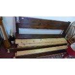 A hardwood standard king size bed complete with slats and screws