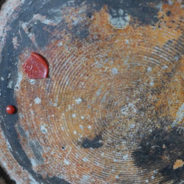 A large 19th century Chinese sang de boeuf vase, with wax seal to base, rim has been repaired, H. - Image 3 of 3