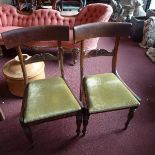 A set of four William IV mahogany dining chairs